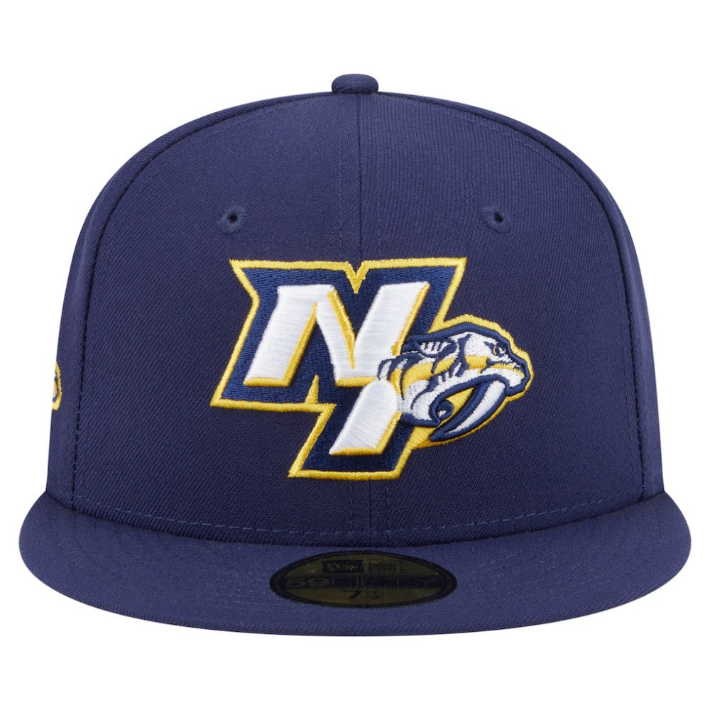 Nashville Predators New Era Deceptor 59FIFTY Fitted Hat - Navy | New Era Clearance
