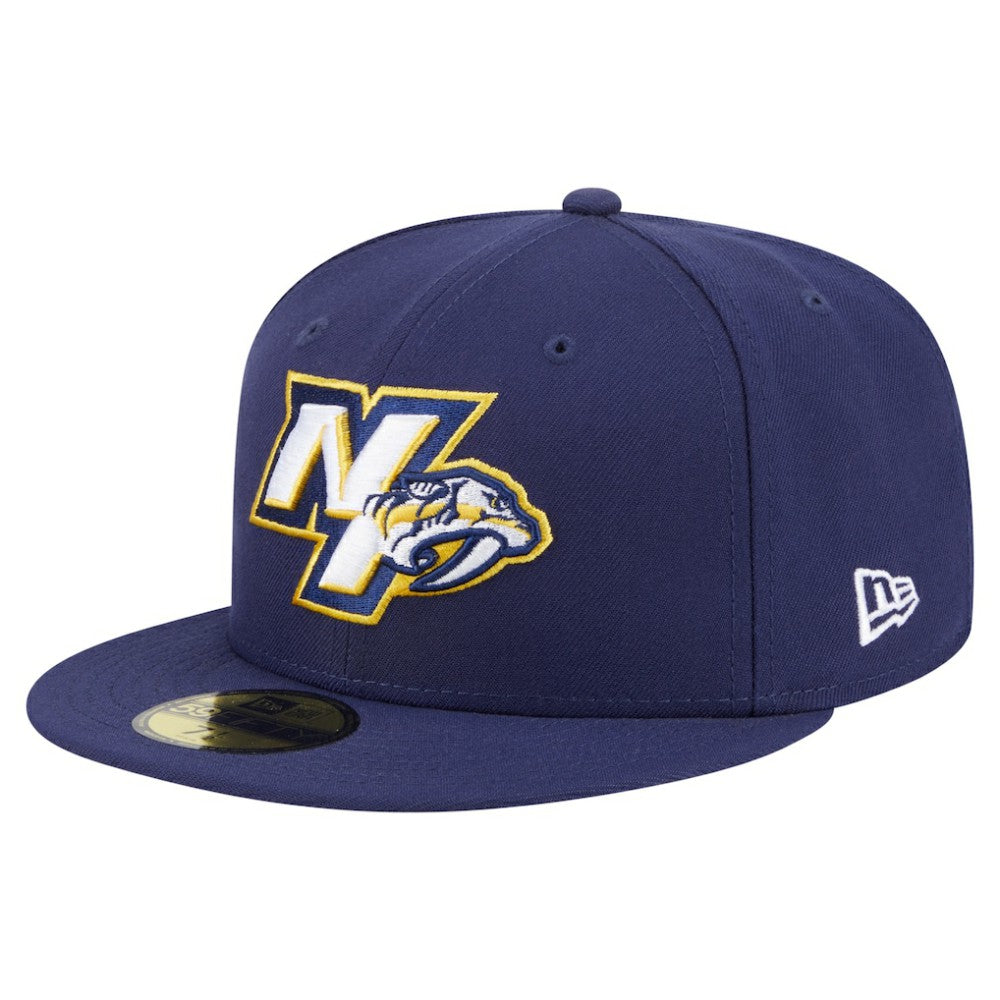 Nashville Predators New Era Deceptor 59FIFTY Fitted Hat - Navy | New Era Clearance