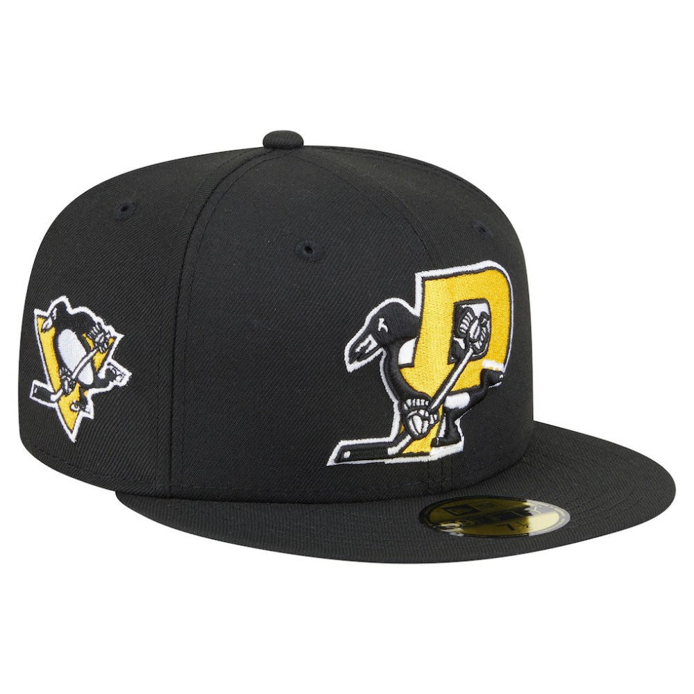 Pittsburgh Penguins New Era Deceptor 59FIFTY Fitted Hat - Black | New Era on sale