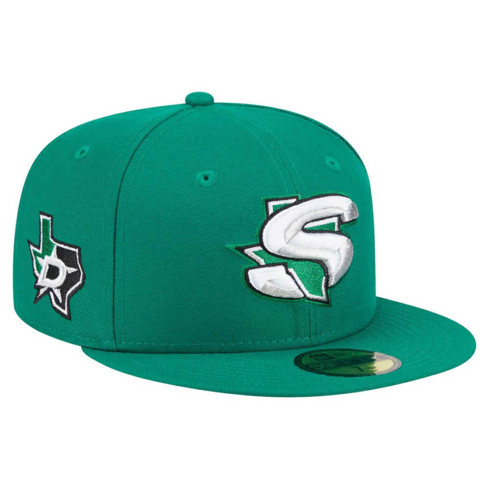 Dallas Stars New Era Deceptor 59FIFTY Fitted Hat - Green | New Era Clearance