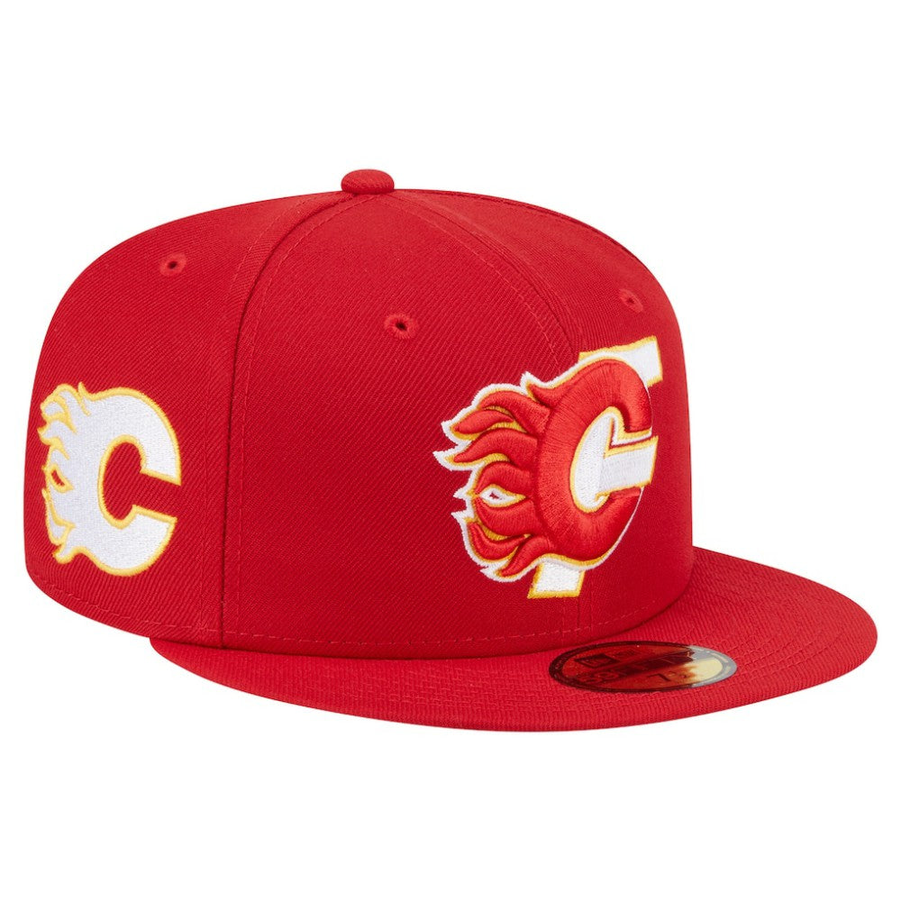 Calgary Flames New Era Deceptor 59FIFTY Fitted Hat - Red | New Era Lifestyle