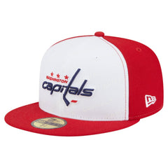 Washington Capitals New Era Repeat Two-Tone 59FIFTY Fitted Hat - White/Red | New Era Clearance