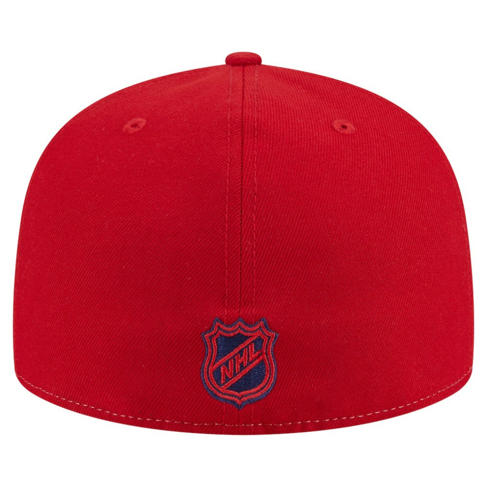 Washington Capitals New Era Repeat Two-Tone 59FIFTY Fitted Hat - White/Red | New Era Clearance