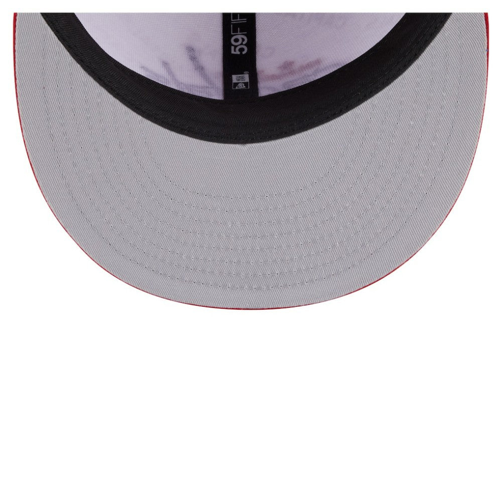 Washington Capitals New Era Repeat Two-Tone 59FIFTY Fitted Hat - White/Red | New Era Clearance