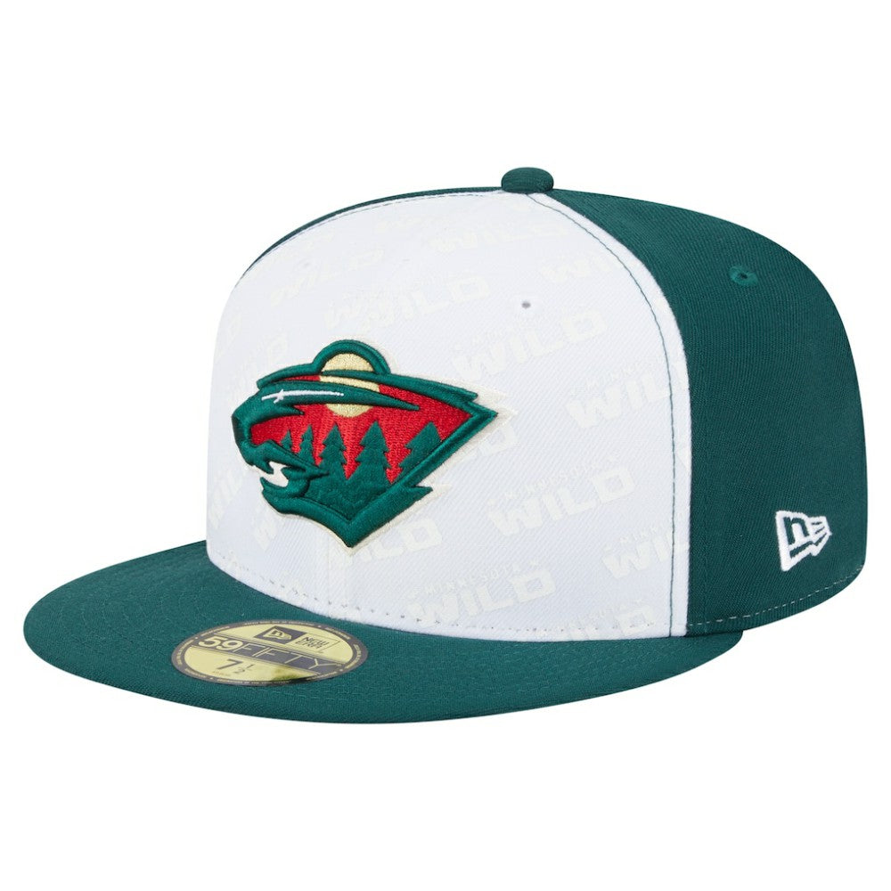 Minnesota Wild New Era Repeat Two-Tone 59FIFTY Fitted Hat - White/Green | New Era discount