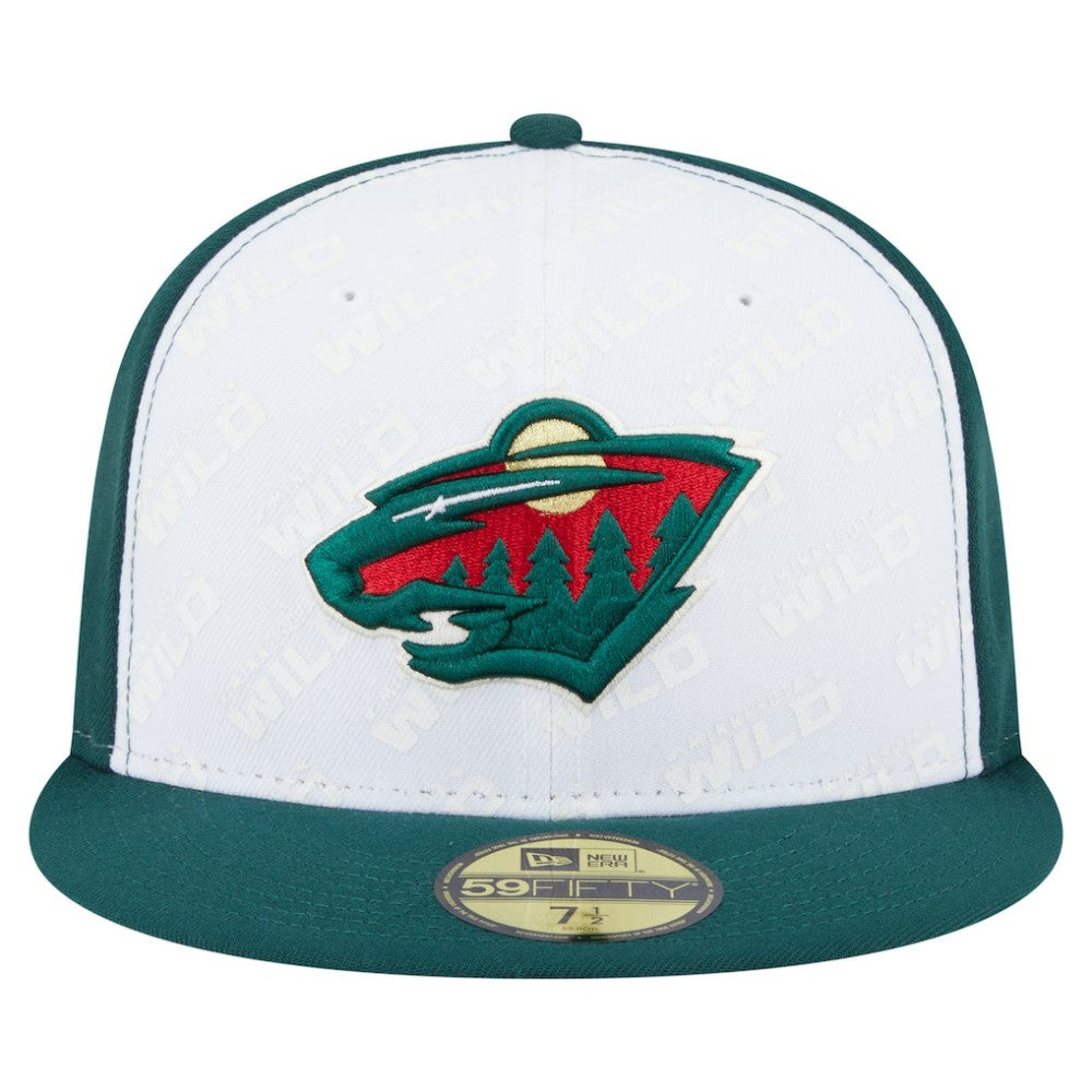 Minnesota Wild New Era Repeat Two-Tone 59FIFTY Fitted Hat - White/Green | New Era discount