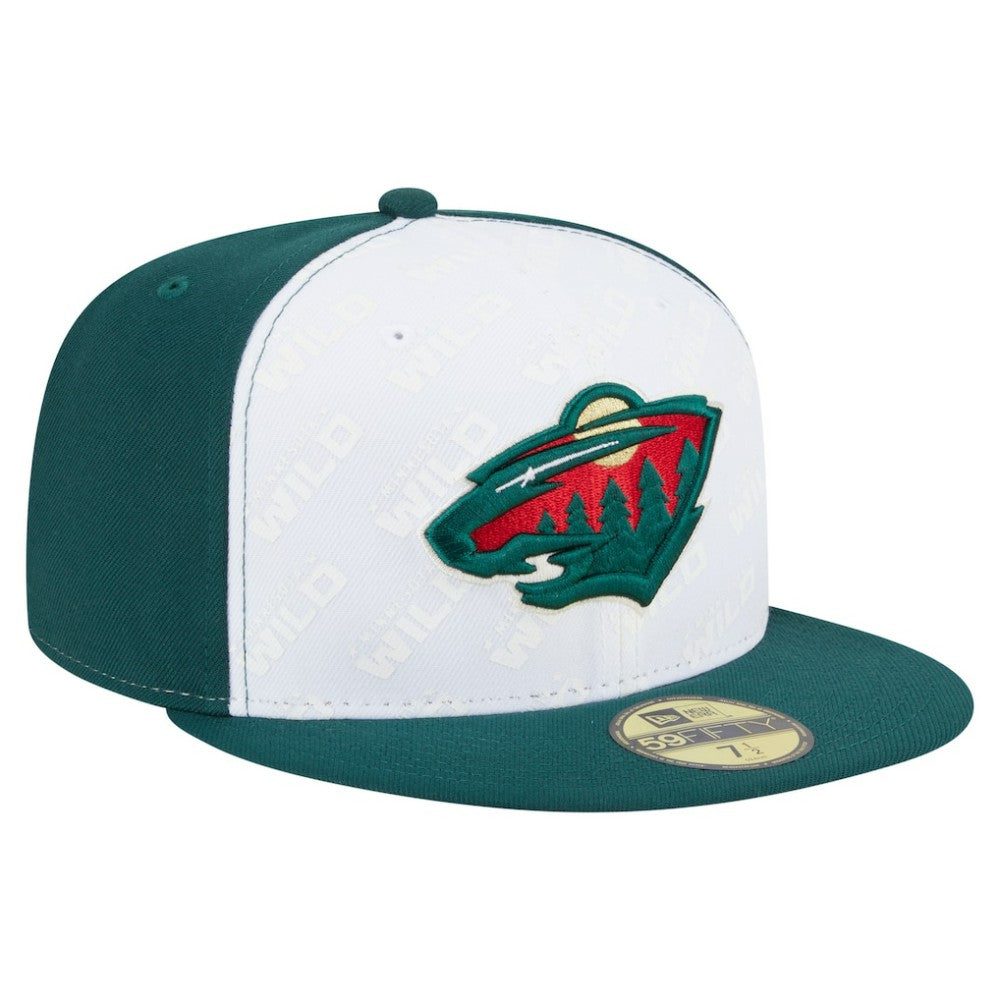 Minnesota Wild New Era Repeat Two-Tone 59FIFTY Fitted Hat - White/Green | New Era discount