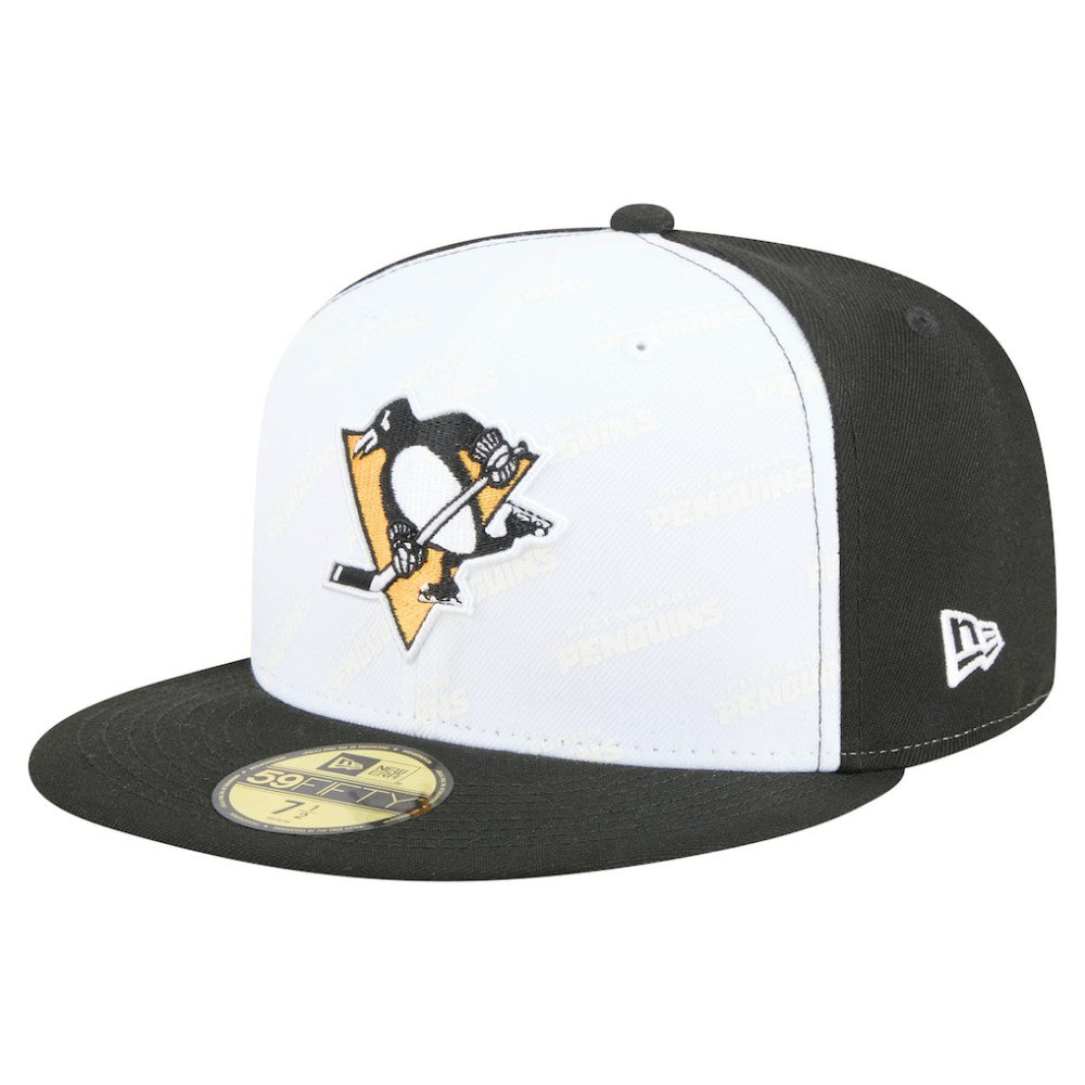 Pittsburgh Penguins New Era Repeat Two-Tone 59FIFTY Fitted Hat - White/Black | New Era on sale