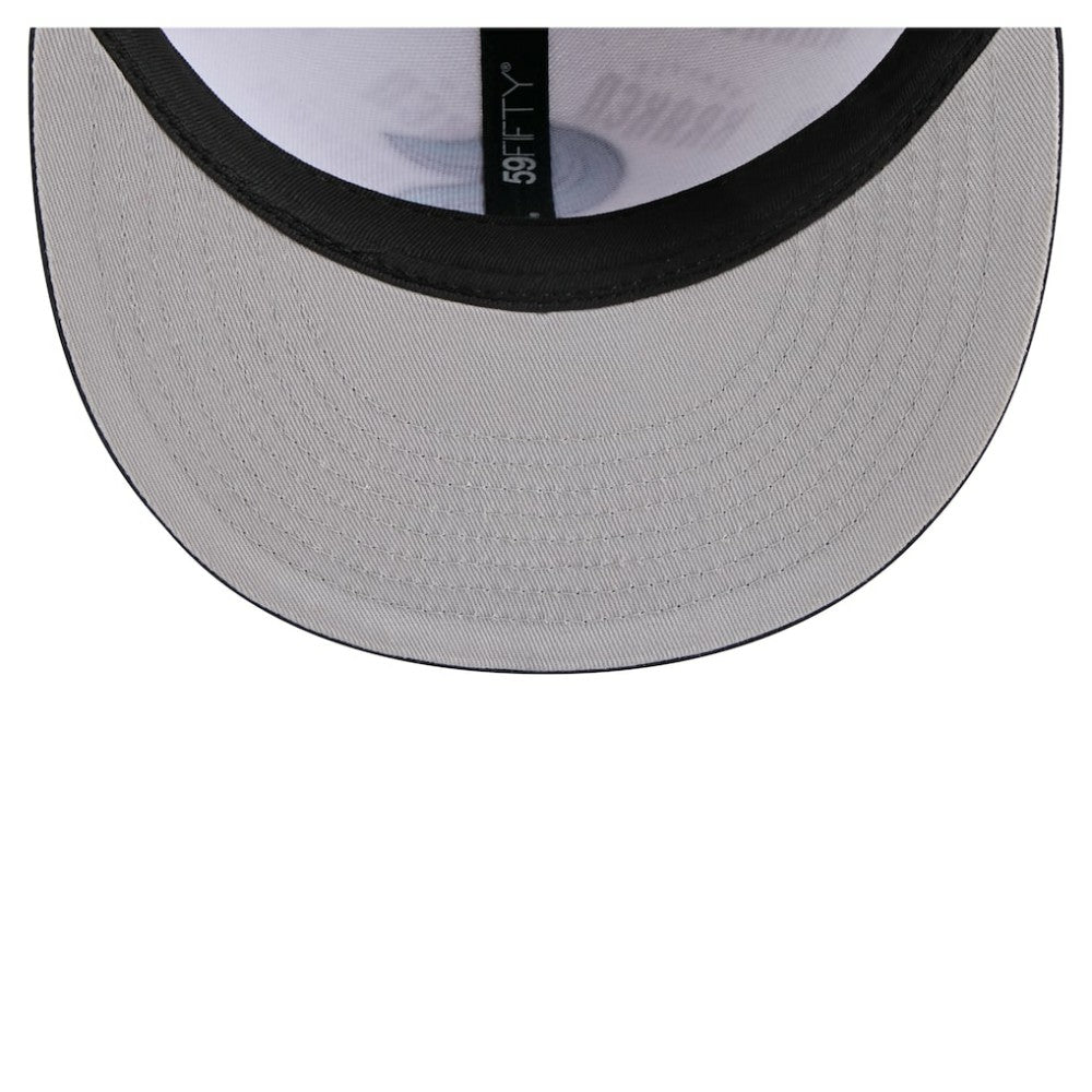 Seattle Kraken New Era Repeat Two-Tone 59FIFTY Fitted Hat - White/Deep Sea Blue | New Era near me