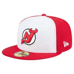 New Jersey Devils New Era Repeat Two-Tone 59FIFTY Fitted Hat - White/Red | New Era sale