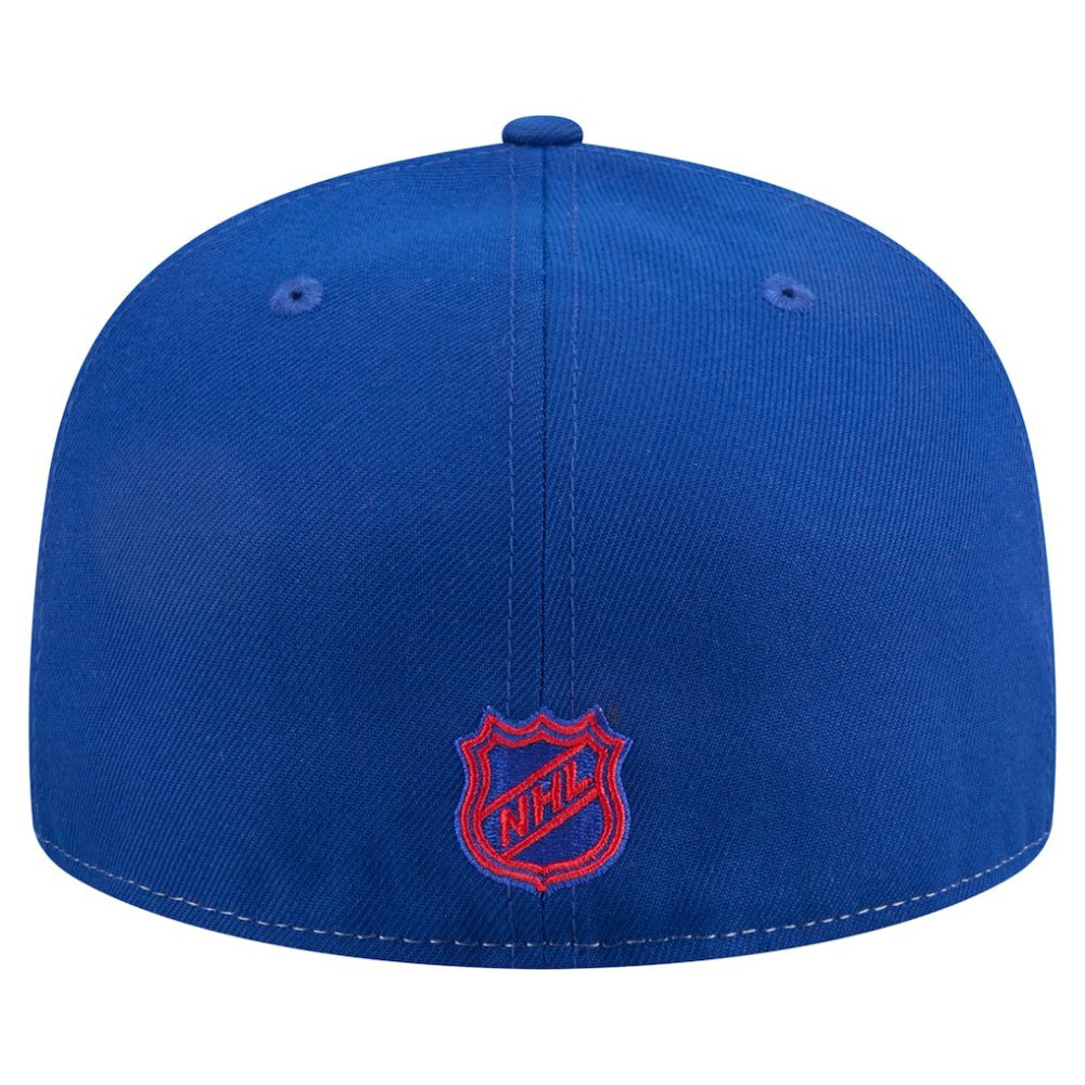 New York Rangers New Era Repeat Two-Tone 59FIFTY Fitted Hat - White/Blue | New Era online