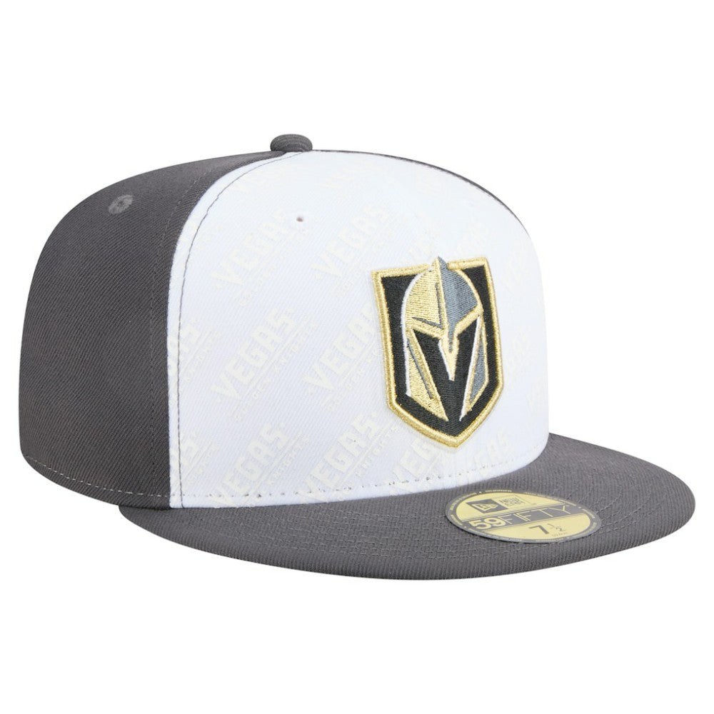 Vegas Golden Knights New Era Repeat Two-Tone 59FIFTY Fitted Hat - White/Gray | New Era on sale