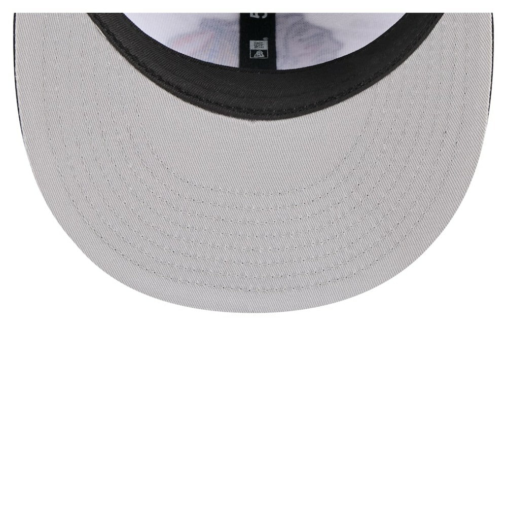 Chicago Blackhawks New Era Repeat Two-Tone 59FIFTY Fitted Hat - White/Black | New Era Clearance