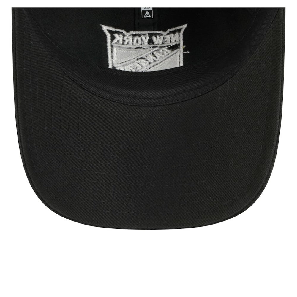 New York Rangers New Era Stamp Fabric Applique 9TWENTY Adjustable Hat - Black | New Era sale