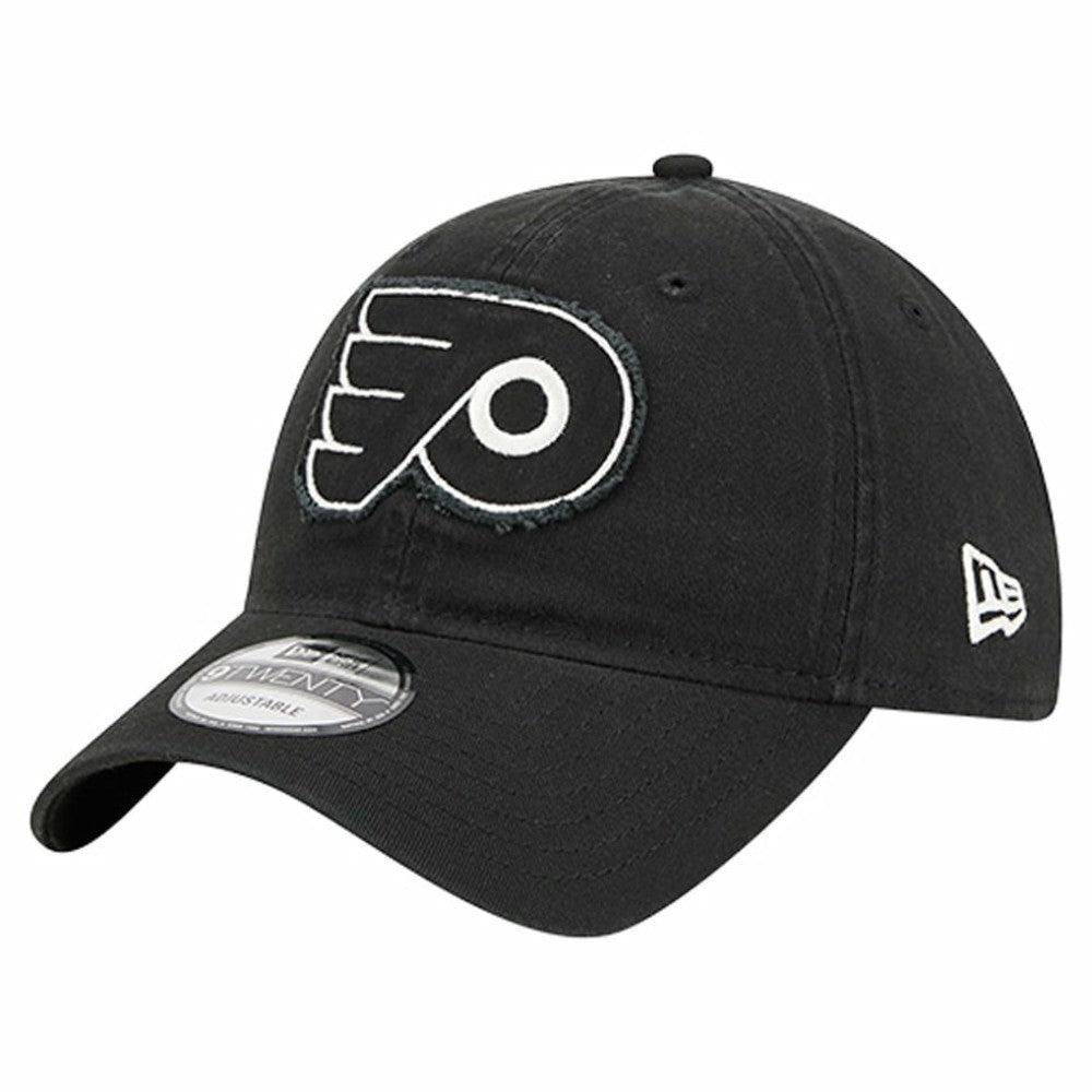 Philadelphia Flyers New Era Stamp Fabric Applique 9TWENTY Adjustable Hat - Black | New Era discount