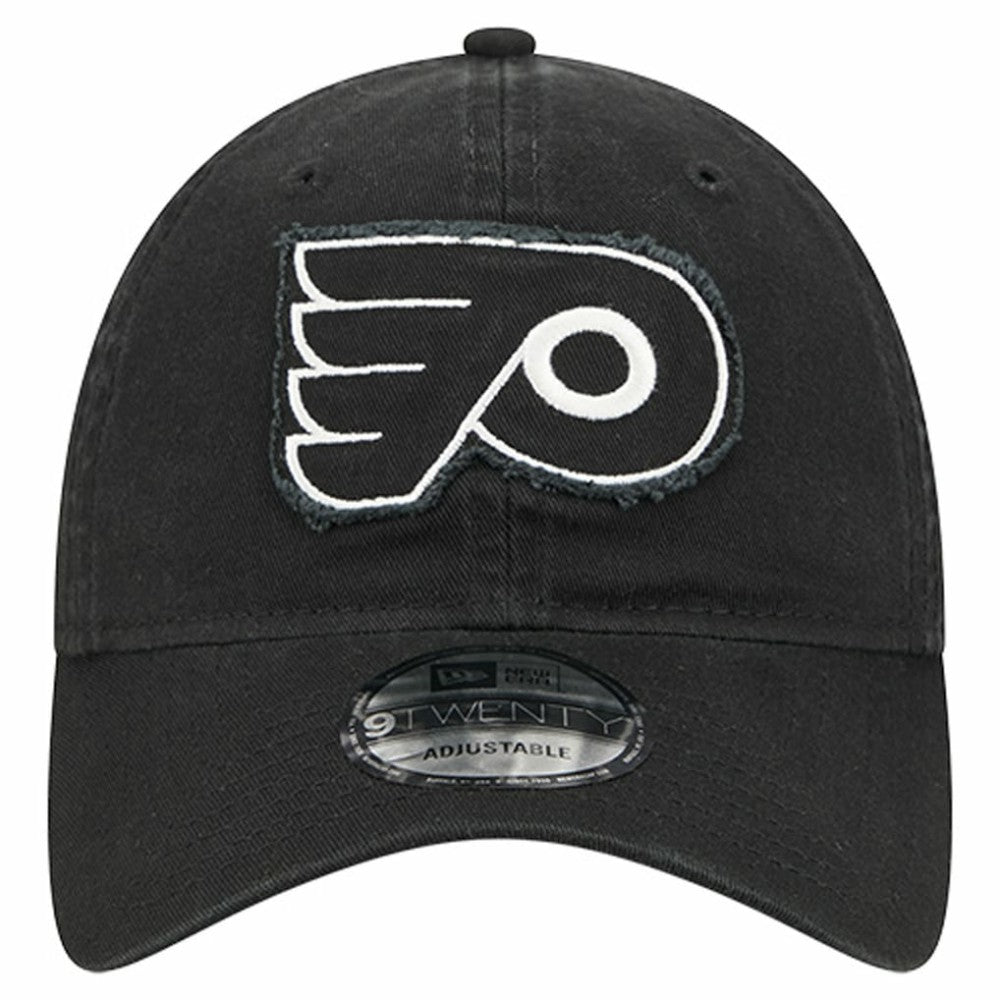 Philadelphia Flyers New Era Stamp Fabric Applique 9TWENTY Adjustable Hat - Black | New Era discount