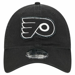 Philadelphia Flyers New Era Stamp Fabric Applique 9TWENTY Adjustable Hat - Black | New Era discount