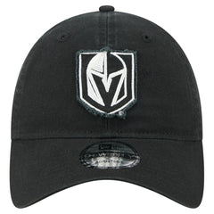 Vegas Golden Knights New Era Stamp Fabric Applique 9TWENTY Adjustable Hat - Black | New Era Lifestyle