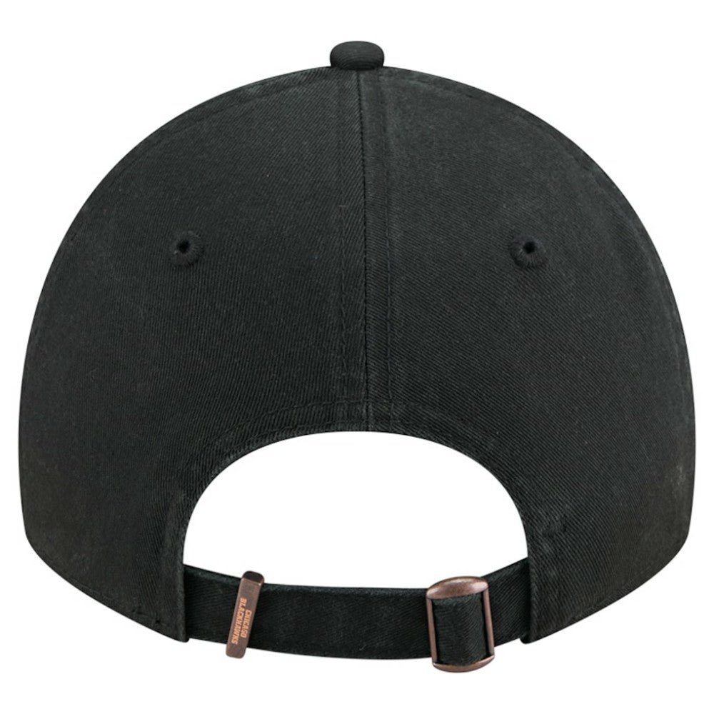 Chicago Blackhawks New Era Stamp Fabric Applique 9TWENTY Adjustable Hat - Black | New Era discount