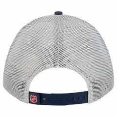 Washington Capitals New Era Hockey Sock 9FORTY A-Frame M-Crown Adjustable Trucker Hat - Navy/Red | New Era discount