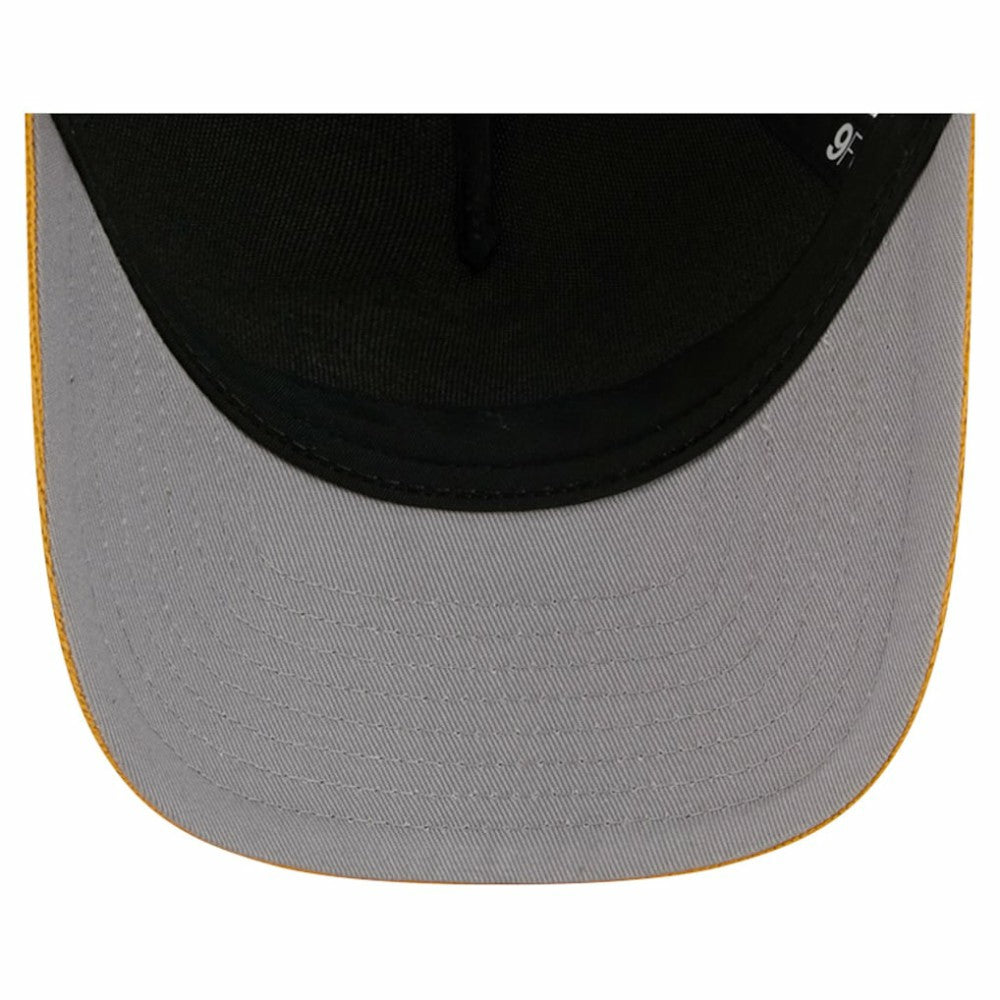 Nashville Predators New Era Hockey Sock 9FORTY A-Frame M-Crown Adjustable Trucker Hat - Gold/Navy | New Era online