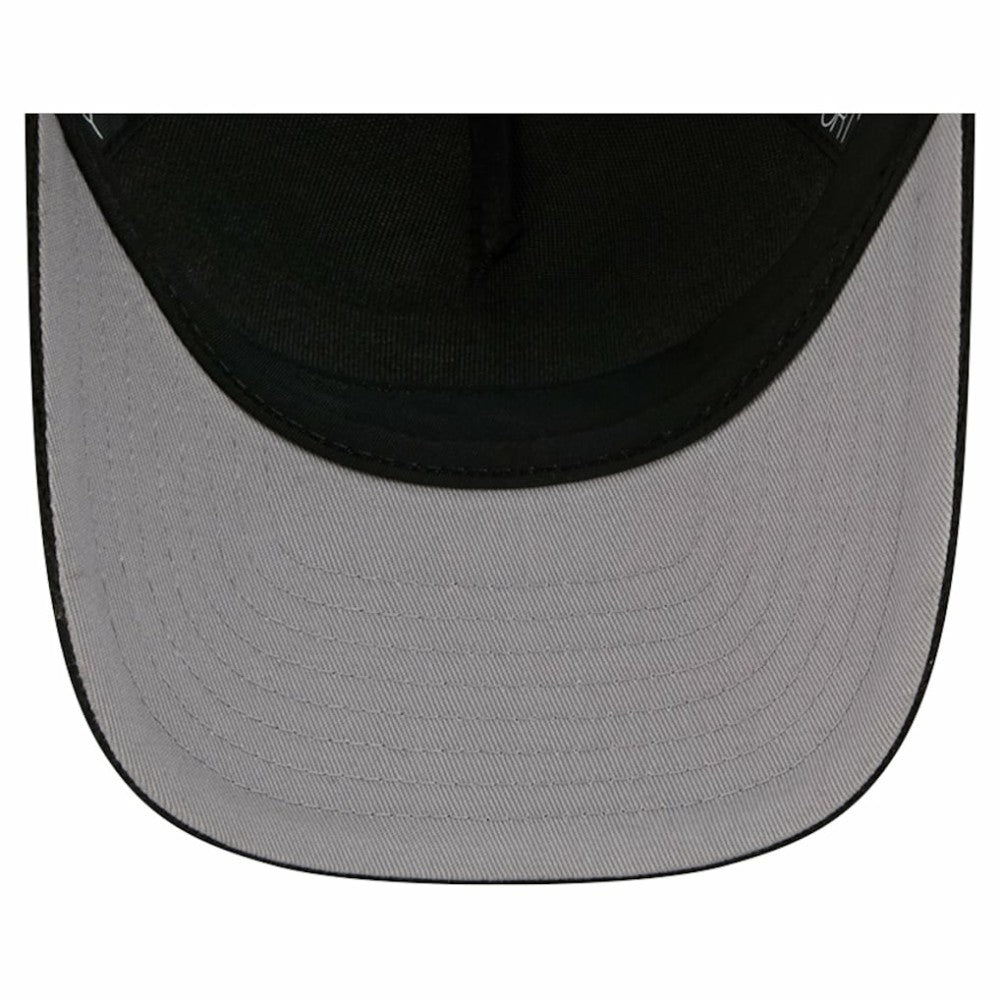 Carolina Hurricanes New Era Hockey Sock 9FORTY A-Frame M-Crown Adjustable Trucker Hat - Black/Red | New Era sale
