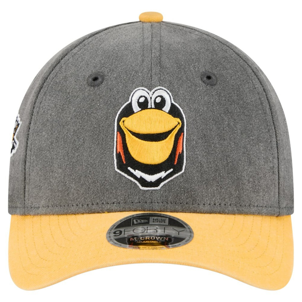 Pittsburgh Penguins New Era Mascot 2-Tone 9FORTY Adjustable Hat - Black/Gold | New Era Lifestyle