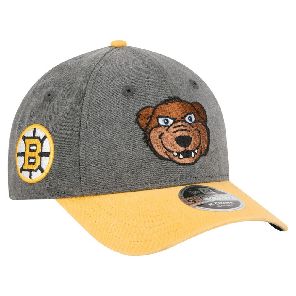 Boston Bruins New Era Mascot 2-Tone 9FORTY Adjustable Hat - Black/Gold | New Era sale