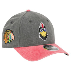 Chicago Blackhawks New Era Mascot 2-Tone 9FORTY Adjustable Hat - Black/Red | New Era near me