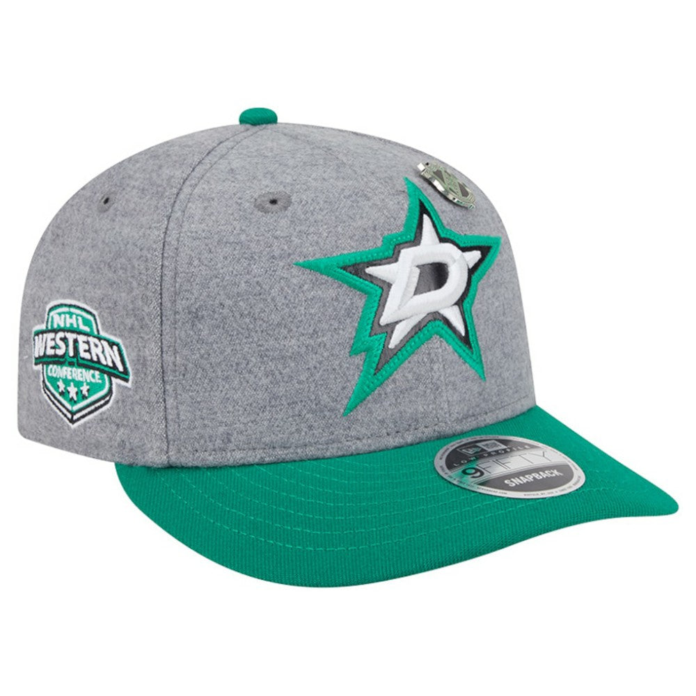 Dallas Stars New Era Wool Pin Low Profile 9FIFTY Snapback Hat - Kelly Green/Green | New Era discount