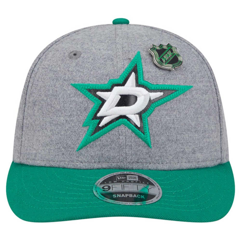 Dallas Stars New Era Wool Pin Low Profile 9FIFTY Snapback Hat - Kelly Green/Green | New Era discount