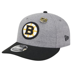 Boston Bruins New Era Wool Pin Low Profile 9FIFTY Snapback Hat - Gray/Black | New Era discount