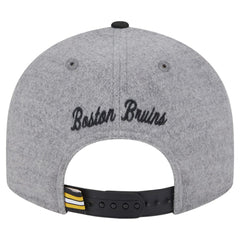 Boston Bruins New Era Wool Pin Low Profile 9FIFTY Snapback Hat - Gray/Black | New Era discount