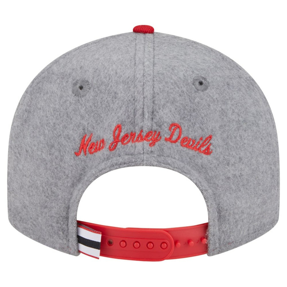 New Jersey Devils New Era Wool Pin Low Profile 9FIFTY Snapback Hat - Gray/Red | New Era Lifestyle