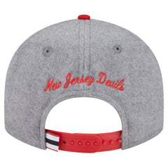 New Jersey Devils New Era Wool Pin Low Profile 9FIFTY Snapback Hat - Gray/Red | New Era Lifestyle