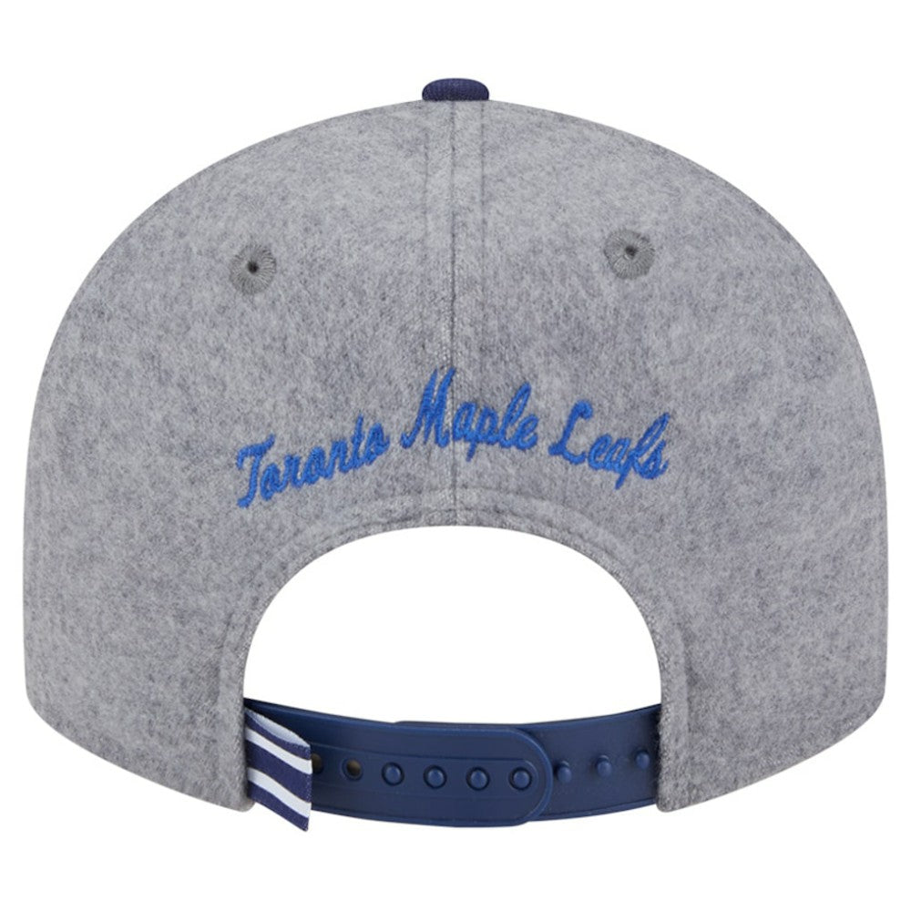 Toronto Maple Leafs New Era Wool Pin Low Profile 9FIFTY Snapback Hat - Gray/Blue | New Era near me