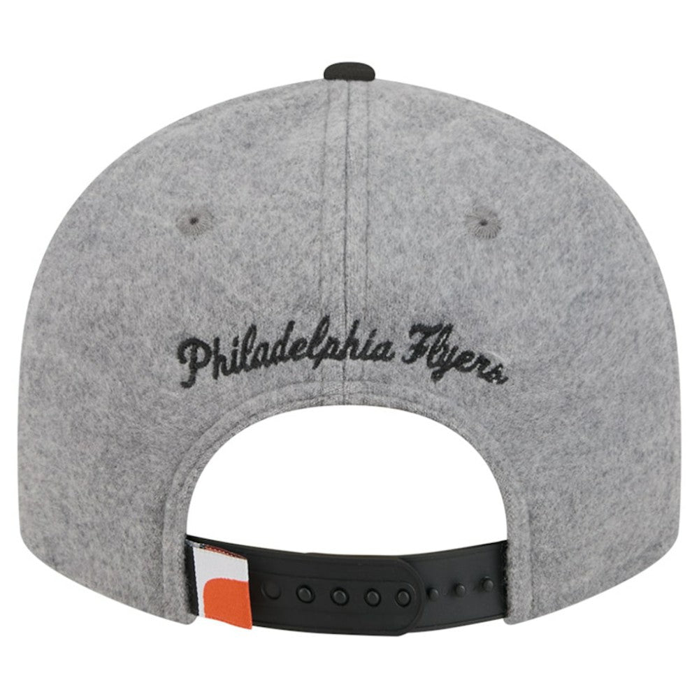 Philadelphia Flyers New Era Wool Pin Low Profile 9FIFTY Snapback Hat - Gray/Black | New Era online