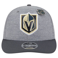 Vegas Golden Knights New Era Wool Pin Low Profile 9FIFTY Snapback Hat - Gray/Black | New Era on sale