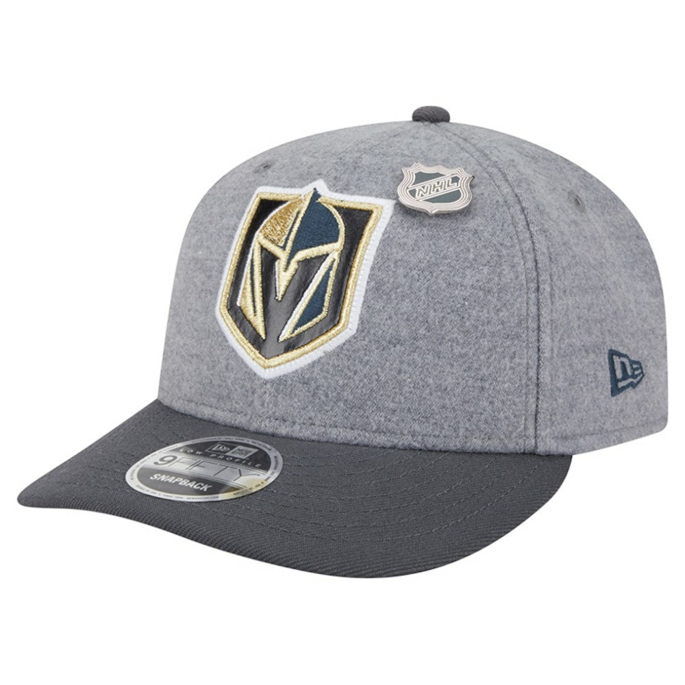 Vegas Golden Knights New Era Wool Pin Low Profile 9FIFTY Snapback Hat - Gray/Black | New Era on sale