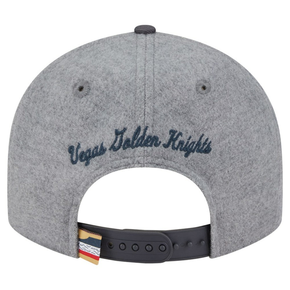 Vegas Golden Knights New Era Wool Pin Low Profile 9FIFTY Snapback Hat - Gray/Black | New Era on sale