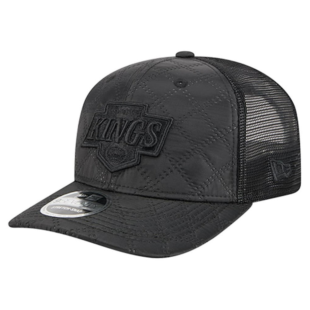 Los Angeles Kings New Era Quilted Nylon 9SEVENTY Adjustable Trucker Hat - Black | New Era Lifestyle