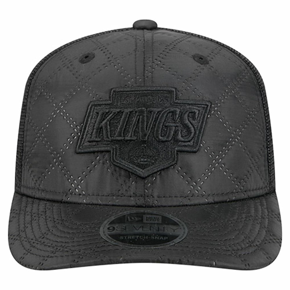 Los Angeles Kings New Era Quilted Nylon 9SEVENTY Adjustable Trucker Hat - Black | New Era Lifestyle