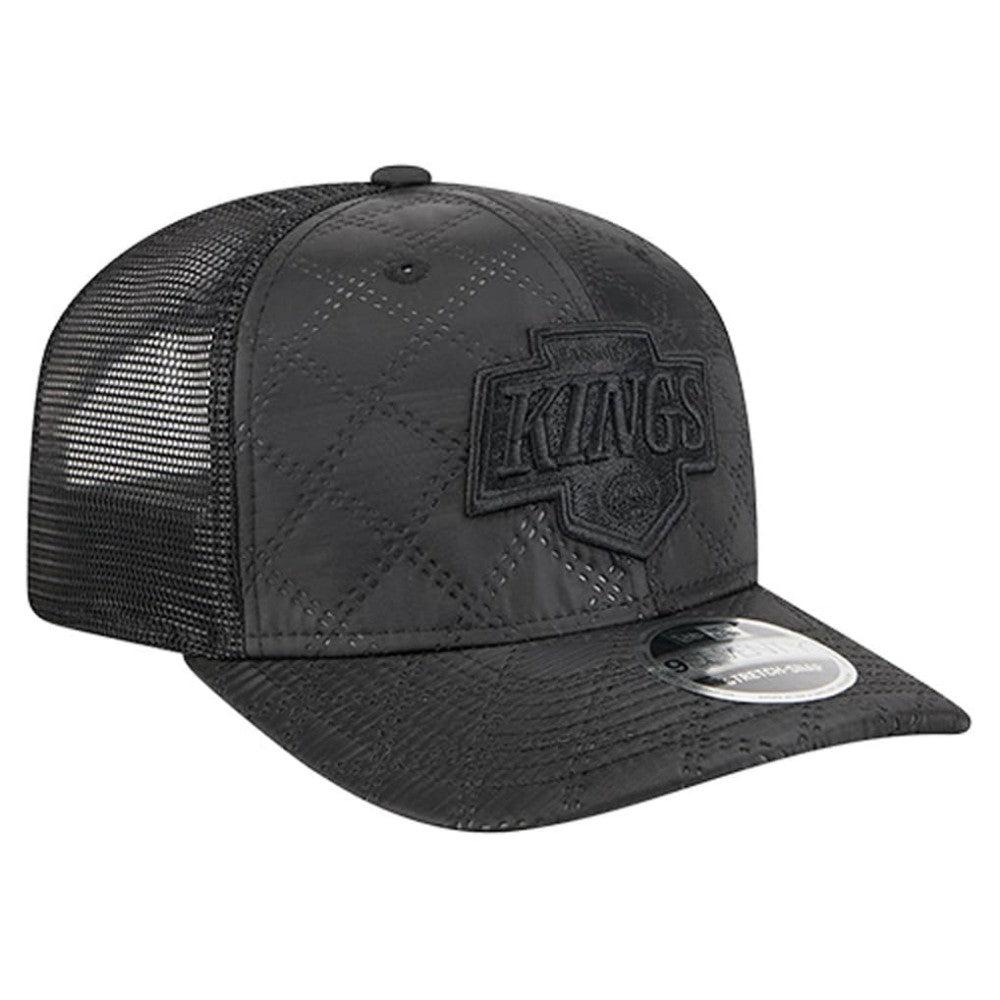 Los Angeles Kings New Era Quilted Nylon 9SEVENTY Adjustable Trucker Hat - Black | New Era Lifestyle