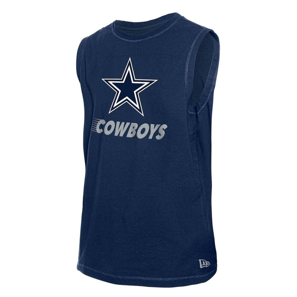 Dallas Cowboys New Era Leisure Collection Muscle Tank Top - Navy - NFL