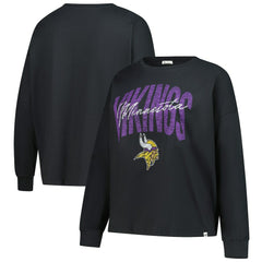 Minnesota Vikings '47 Women's Plus Size Muse Sydney Long Sleeve T-Shirt - Black - 47 brand