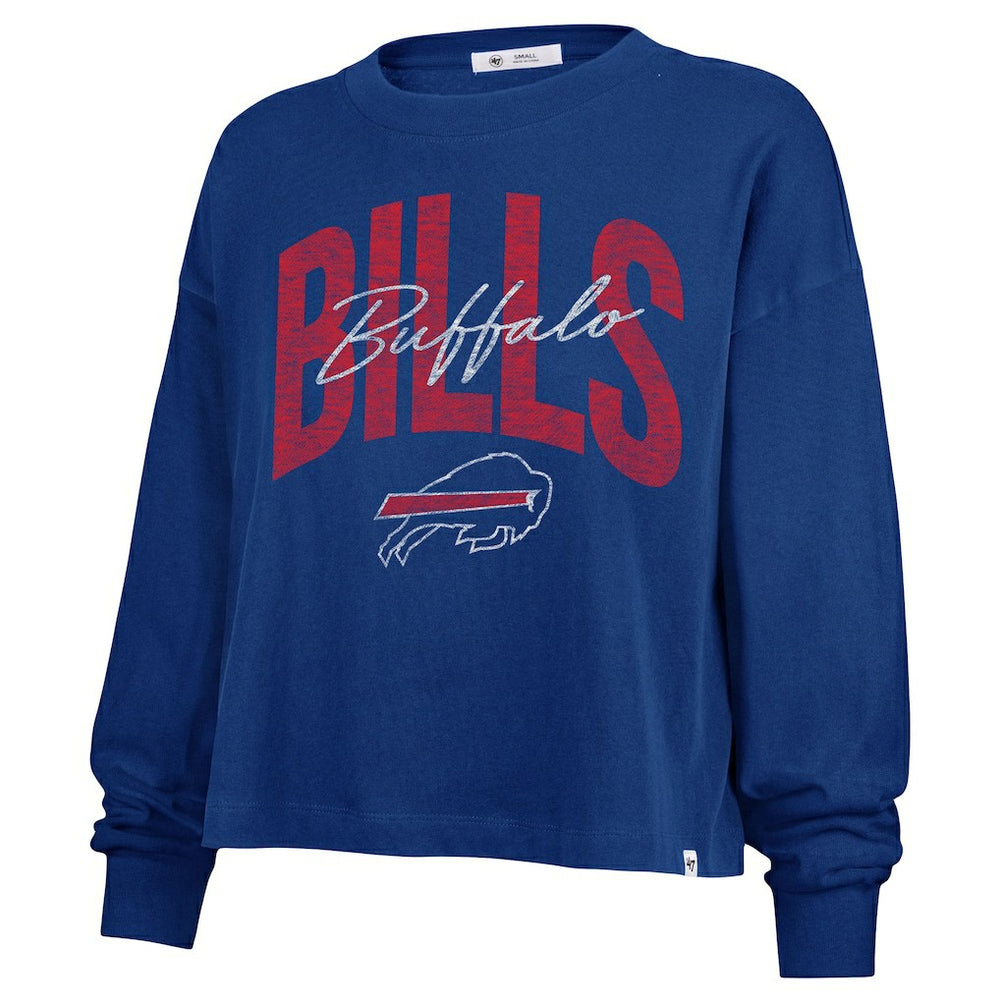 Buffalo Bills '47 Women's Plus Size Muse Sydney Long Sleeve T-Shirt - Royal - 47 brand