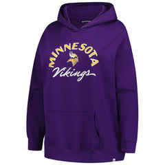 Minnesota Vikings '47 Women's Plus Size Whirlwind Naomi Hoodie - Purple - 47 brand