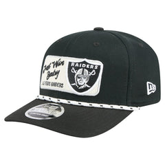 Las Vegas Raiders New Era Chant 9SEVENTY Stretch-Snap Hat - Black - NFL