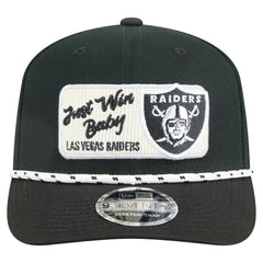 Las Vegas Raiders New Era Chant 9SEVENTY Stretch-Snap Hat - Black - NFL