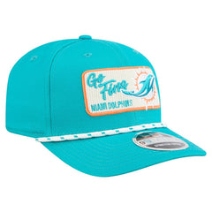 Miami Dolphins New Era Chant 9SEVENTY Stretch-Snap Hat - Aqua - NFL